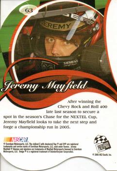 2005 Press Pass Premium #63 Jeremy Mayfield Back