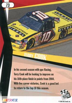 2005 Press Pass Stealth #73 Terry Cook Back