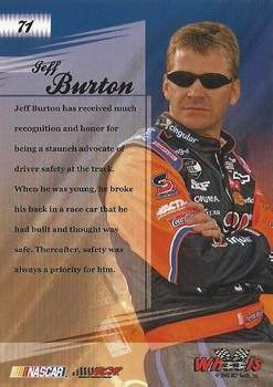 2005 Wheels American Thunder #71 Jeff Burton Back
