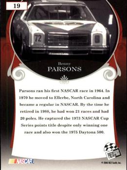 2006 Press Pass Legends #19 Benny Parsons Back