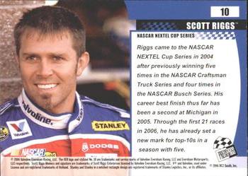 2006 Press Pass Optima #10 Scott Riggs Back