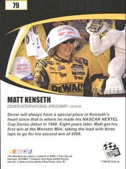 2006 Press Pass Optima #79 Matt Kenseth Back