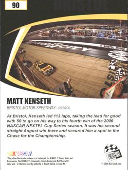 2006 Press Pass Optima #90 Matt Kenseth Back
