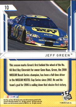 2006 Press Pass Stealth #10 Jeff Green Back