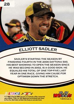 2006 Wheels American Thunder #28 Elliott Sadler Back