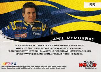 2006 Wheels American Thunder #55 Jamie McMurray's Car Back