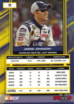 2006 Wheels High Gear #5 Jimmie Johnson Back