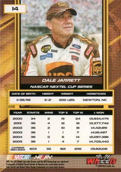 2006 Wheels High Gear #14b Dale Jarrett Back