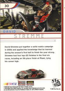 2007 Press Pass Eclipse #30 David Stremme Back