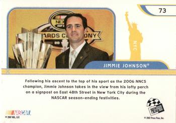 2007 Press Pass Eclipse #73 Jimmie Johnson Back