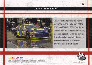 2007 Press Pass VIP #10 Jeff Green Back