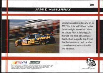 2007 Press Pass VIP #20 Jamie McMurray Back