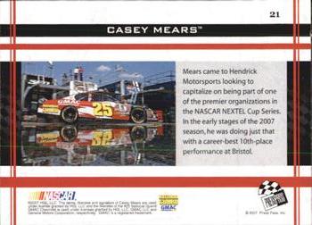 2007 Press Pass VIP #21 Casey Mears Back