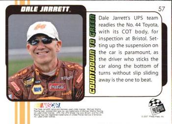 2007 Traks #57 Dale Jarrett's Car Back