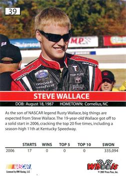 2007 Wheels High Gear #39 Steve Wallace Back