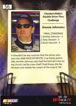 2007 Wheels High Gear #56 Jimmie Johnson Back