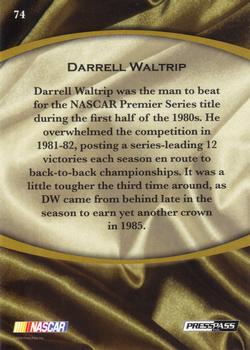 2010 Press Pass Legends - Gold #74 Darrell Waltrip Back