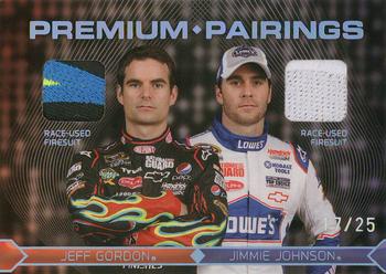 2010 Press Pass Premium - Pairings Firesuits #PP-JGJJ Jeff Gordon/Jimmie Johnson Front