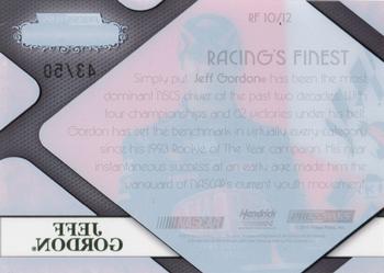 2010 Press Pass Showcase - Racing's Finest Green #RF 10 Jeff Gordon Back