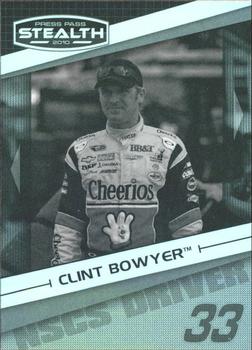 2010 Press Pass Stealth - Black and White #4 Clint Bowyer Front