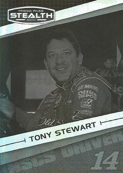 2010 Press Pass Stealth - Black and White #33 Tony Stewart Front