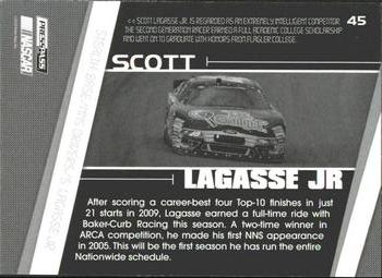 2010 Press Pass Stealth - Black and White #45 Scott Lagasse Jr. Back