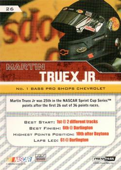 2010 Press Pass - Blue #26 Martin Truex Jr. Back