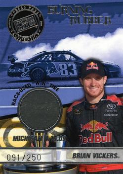 2010 Press Pass - Burning Rubber #BR19 Brian Vickers Front