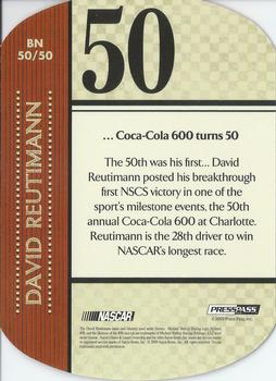 2010 Press Pass - By The Numbers #BN 50 David Reutimann Back