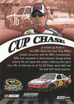 2010 Press Pass - Cup Chase Prizes #CC 7 Greg Biffle Back