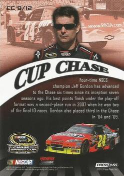 2010 Press Pass - Cup Chase Prizes #CC 8 Jeff Gordon Back