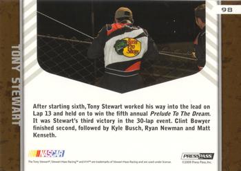 2010 Press Pass - Gold #98 Tony Stewart's Car Back