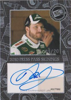 2010 Press Pass - Signings Silver #NNO Dale Earnhardt Jr. Front