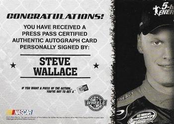 2010 Wheels Main Event - Marks Autographs Blue #NNO Steve Wallace Back