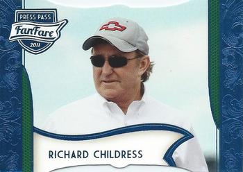 2011 Press Pass Fanfare - Blue Die Cuts #97 Richard Childress Front