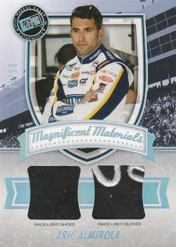 2011 Press Pass Fanfare - Magnificent Materials Dual Swatches #MM-AA2 Aric Almirola Front