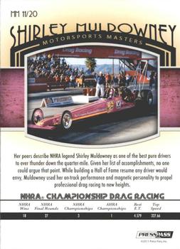 2011 Press Pass Legends - Motorsports Masters Brushed Foil #MM 11 Shirley Muldowney Back