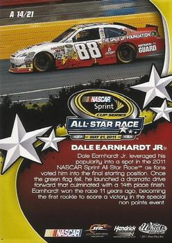 2011 Wheels Main Event - All-Stars Holofoil #A 14 Dale Earnhardt Jr. Back