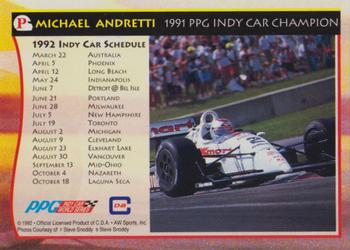 1992 All World Indy #P Michael Andretti Back