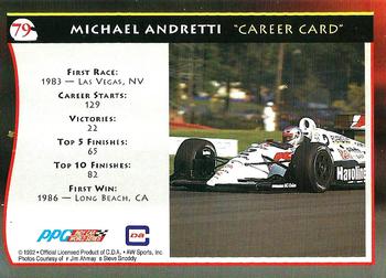 1992 All World Indy #79 Michael Andretti Back