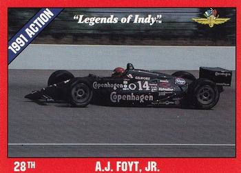 1992 Collegiate Collection Legends of Indy #29 A.J. Foyt, Jr. Front