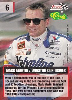1995 Finish Line #6 Mark Martin Back