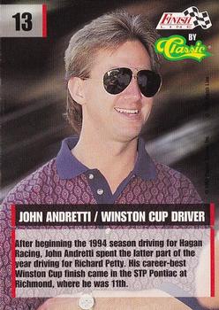 1995 Finish Line #13 John Andretti Back