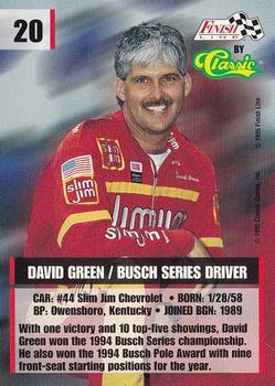 1995 Finish Line #20 David Green Back