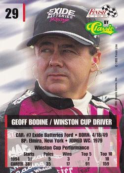1995 Finish Line #29 Geoff Bodine Back