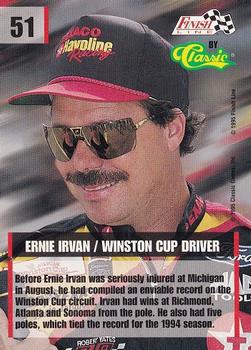 1995 Finish Line #51 Ernie Irvan Back