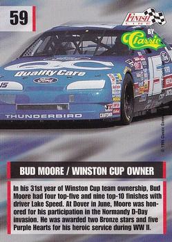 1995 Finish Line #59 Bud Moore Back