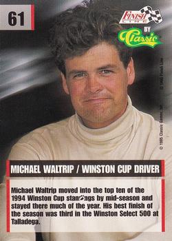 1995 Finish Line #61 Michael Waltrip Back
