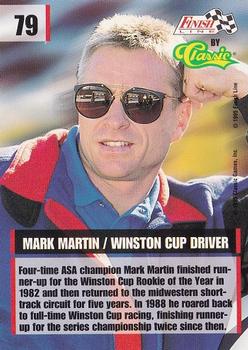 1995 Finish Line #79 Mark Martin Back