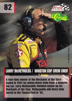1995 Finish Line #82 Larry McReynolds Back
